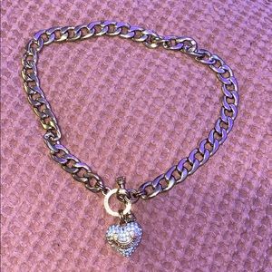 Rose gold juicy couture necklace